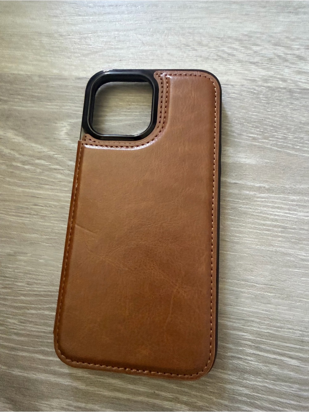 Premium Brown Leather Wallet Phone Case -iPhone 13 pro max